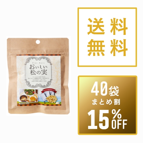 【まとめ買い10%OFF】おいしい松の実<br />10g×3包×40袋セット